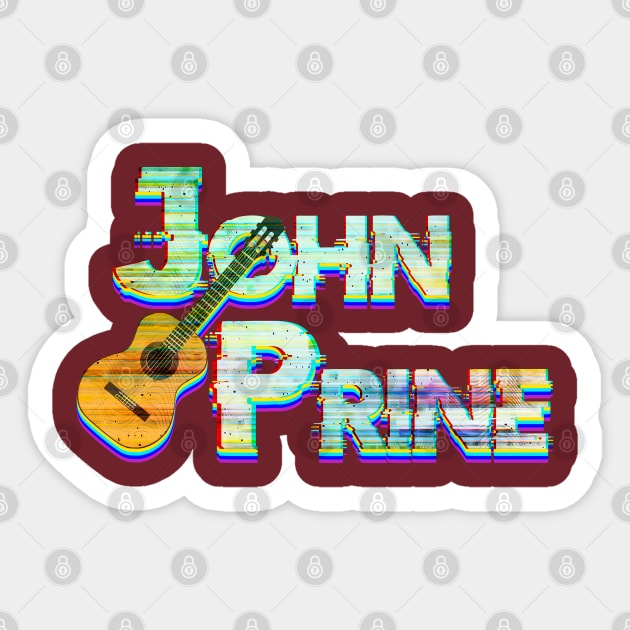 Glitch john prine Sticker by Luba